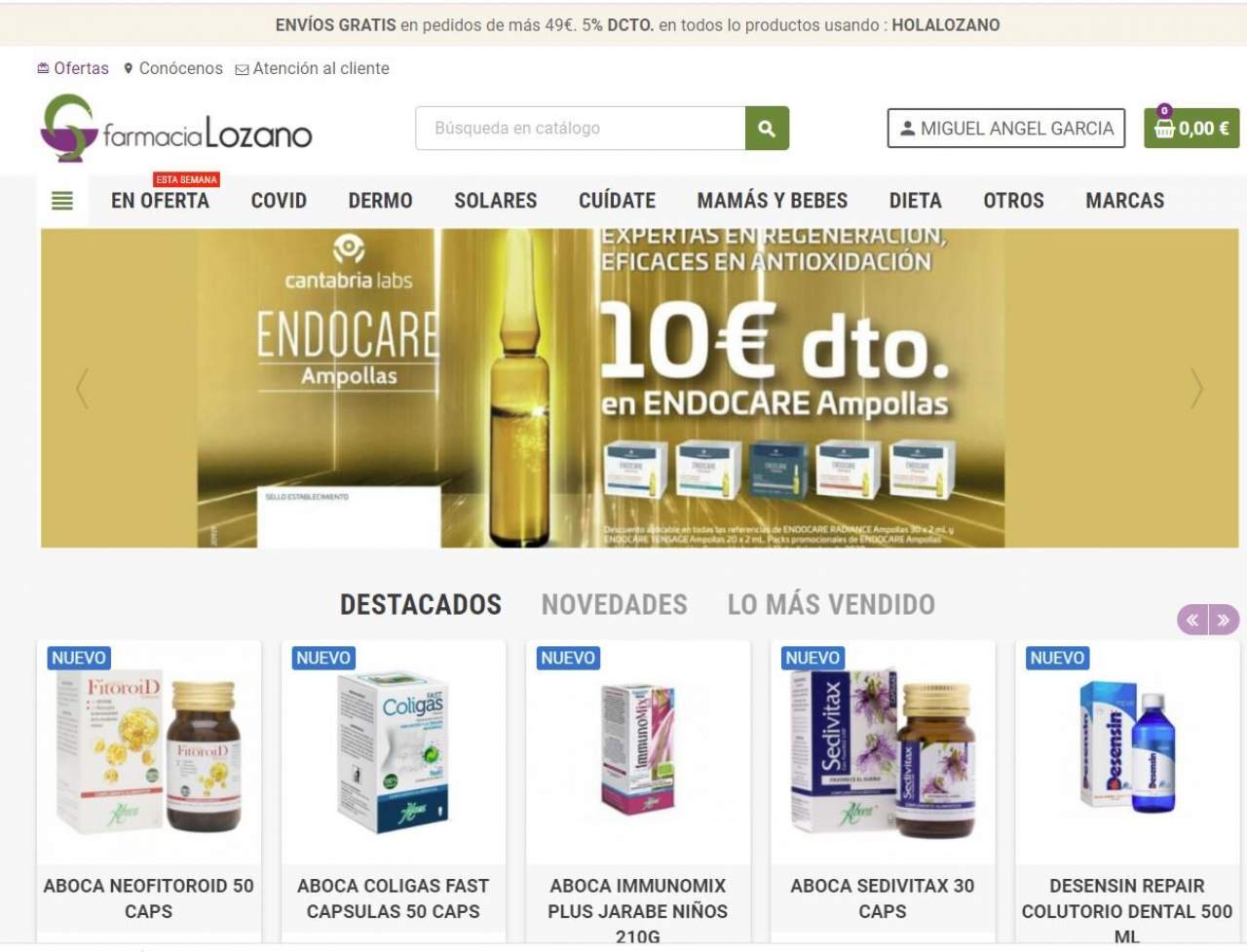 Extremanet crea una propuesta integrada: Creación de página web para farmacias