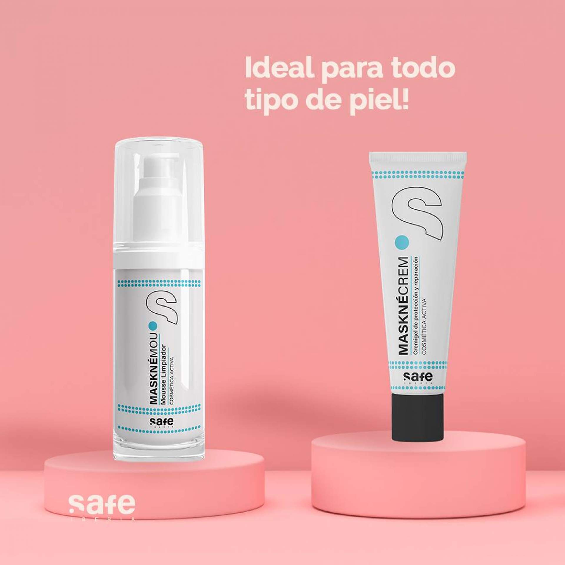 Safe Iberia propone la solución activa y natural para la reacción cutánea mediante la línea de cosméticos MASKNÉRITUAL