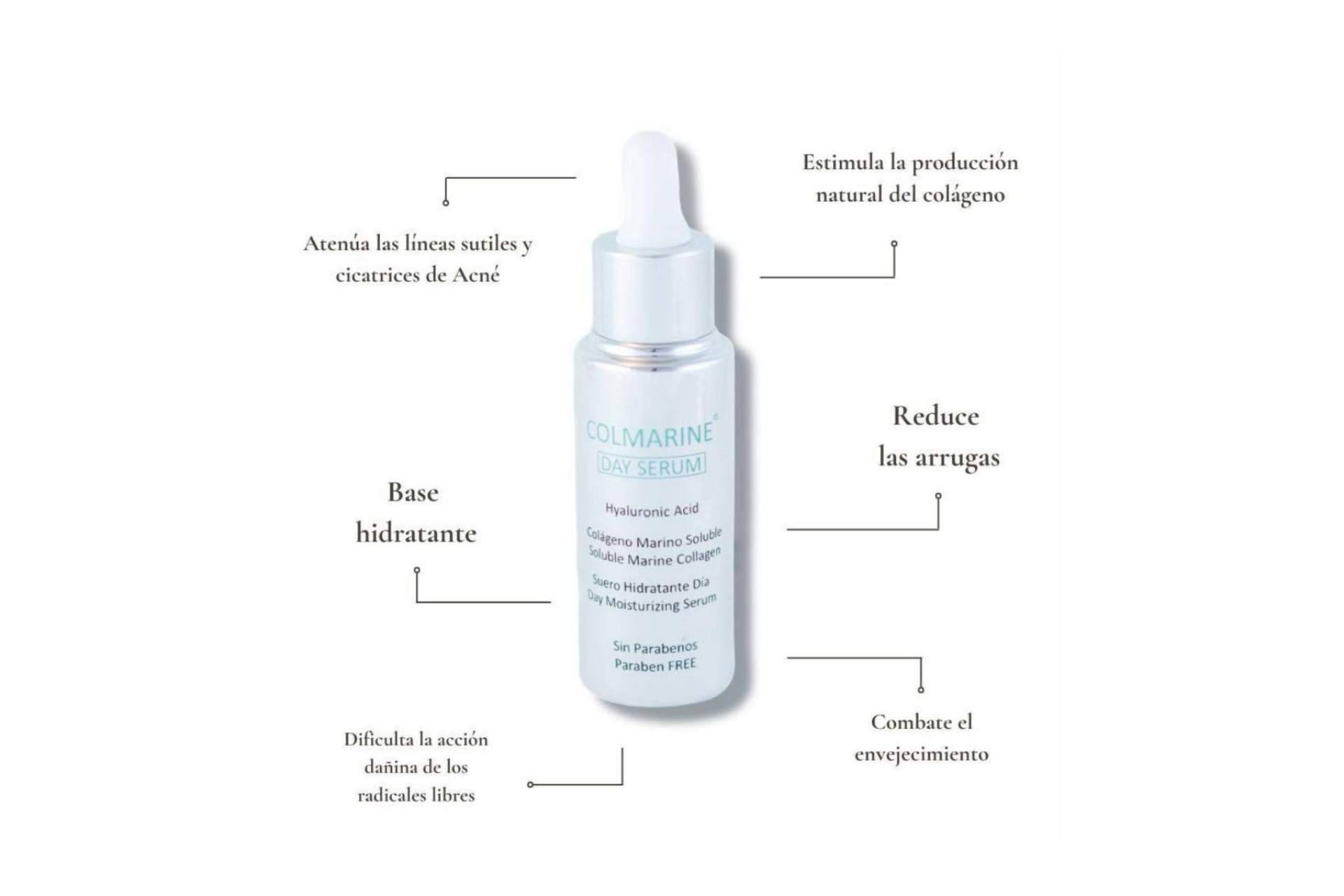 Colmarine Cosmetics dispone de un sérum de colágeno marino en alta concentración y ácido hialurónico
