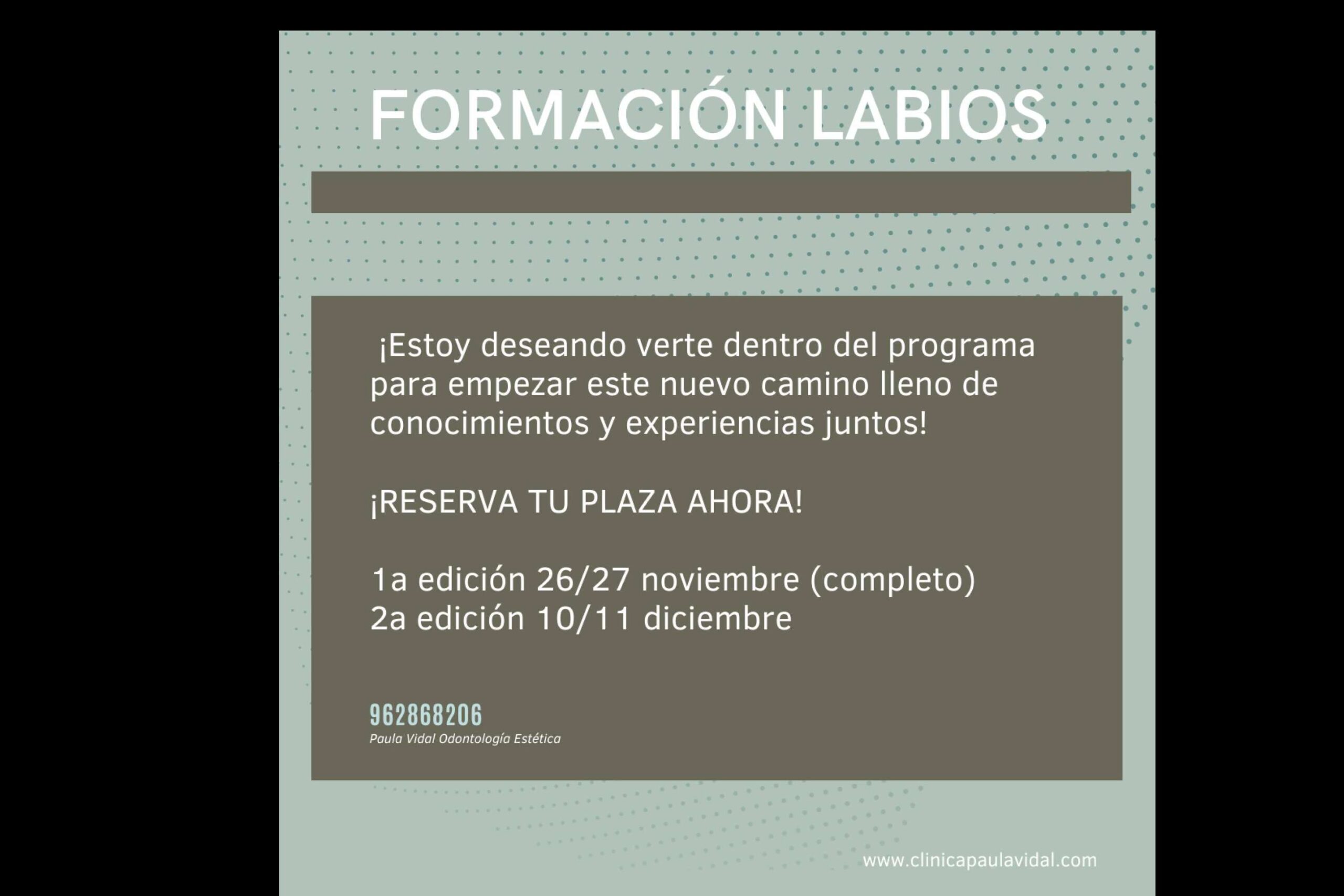 El curso para odontólogos de relleno de ácido hialurónico de Clínica Paula Vidal