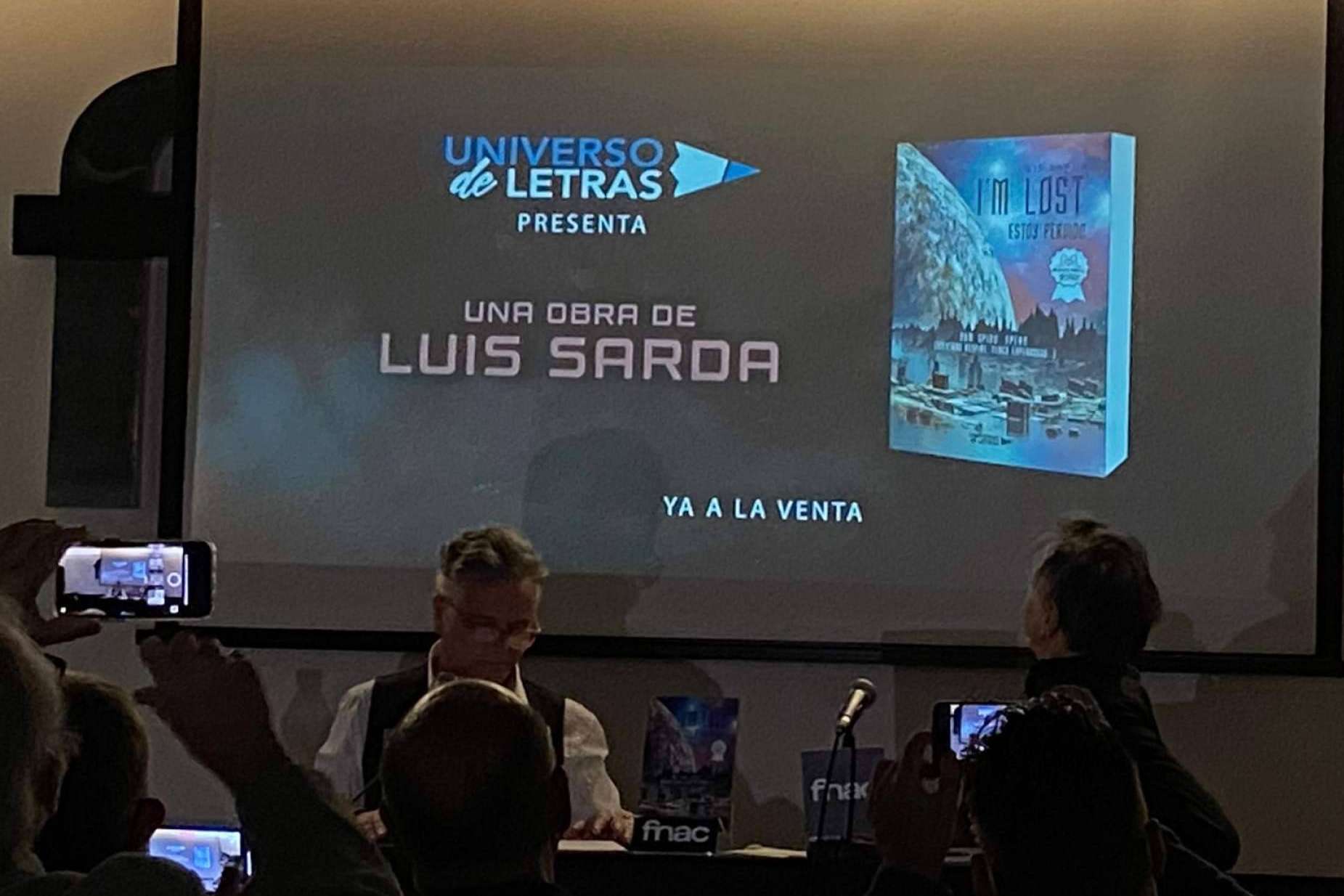 Presentación del libro I'M LOST de Luis Sarda, la parte inicial de una trilogía de ficción