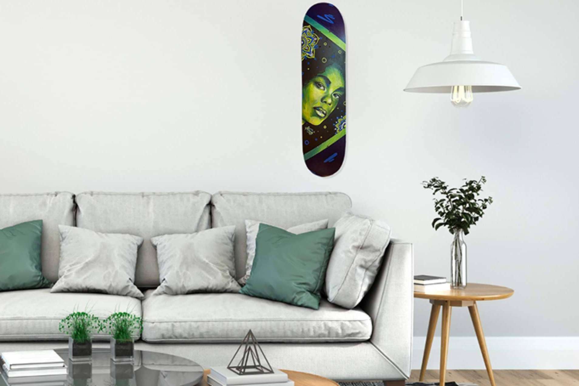 elBrownie ofrece skates únicos y personalizados por artistas urbanos para decorar espacios