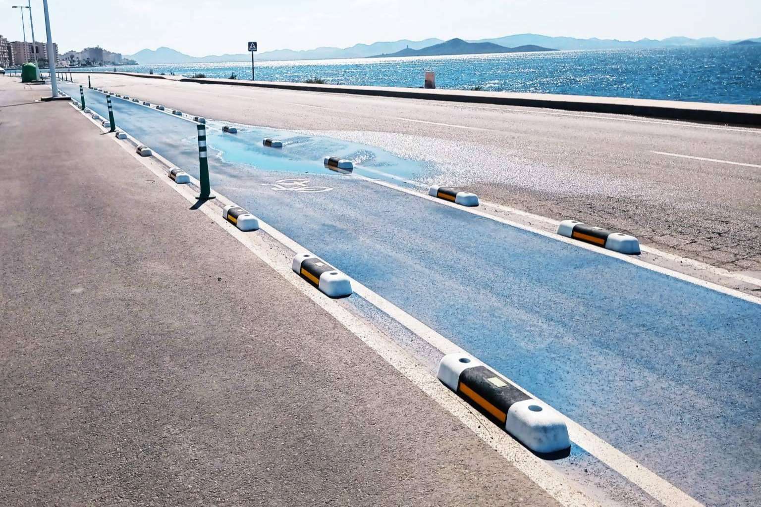 El carril bici en Murcia fabricado con materiales reciclados, por GB Solutions