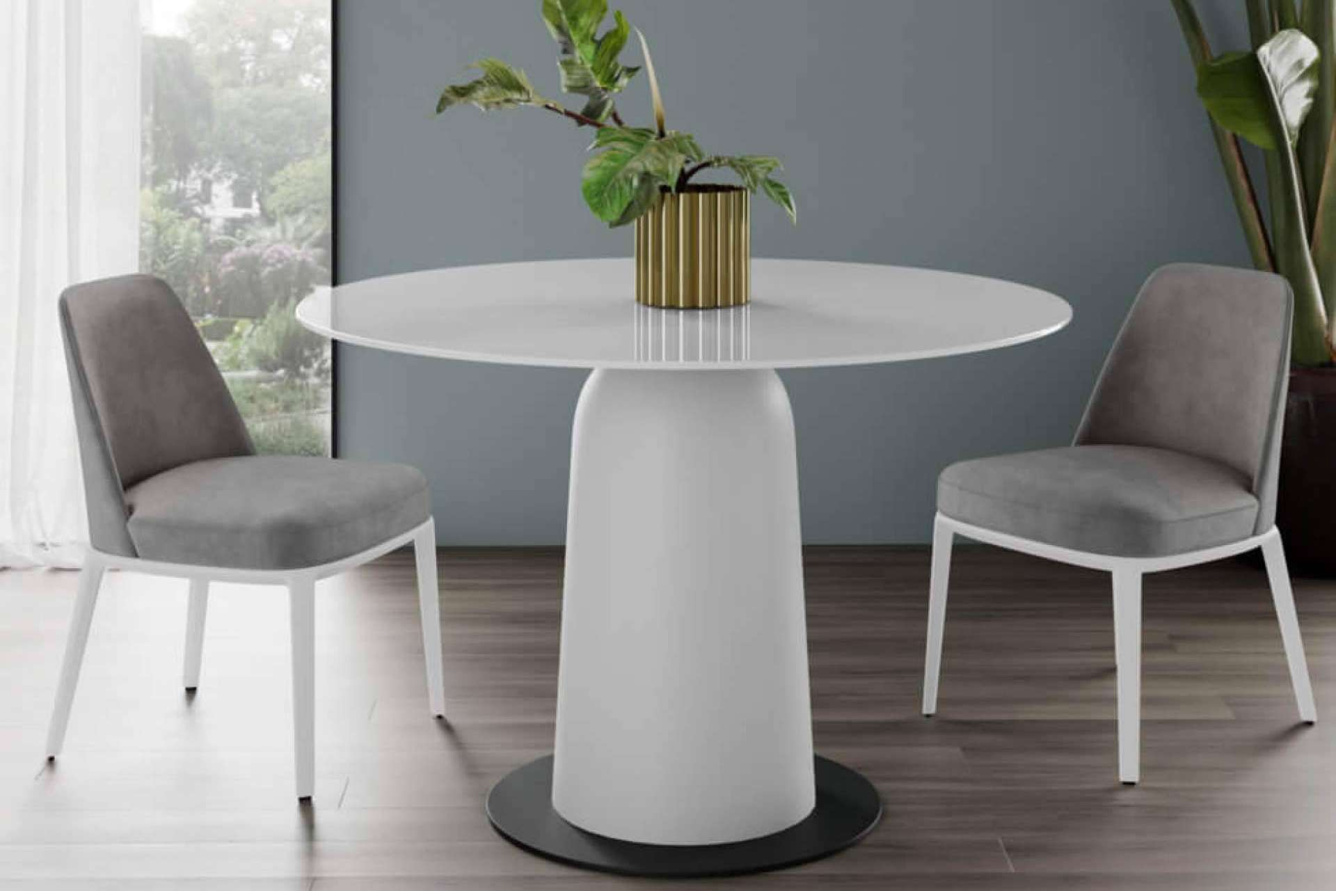 Las mesas redondas con tapa de cristal para comedores modernos y acogedores de Home and Relax
