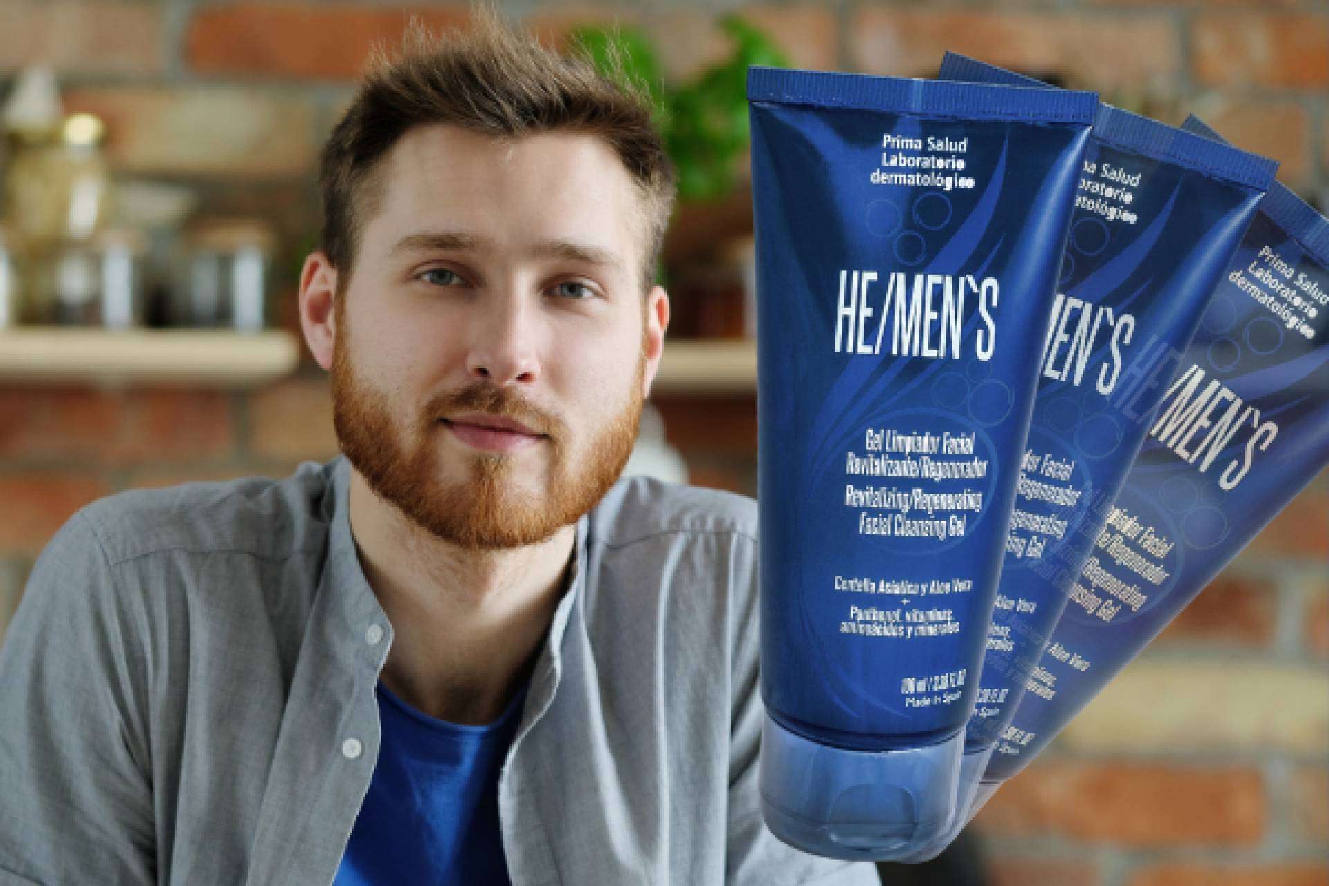 El gel limpiador facial HE/Men’s, de PrimaSalud, revitaliza y regenera el cutis masculino