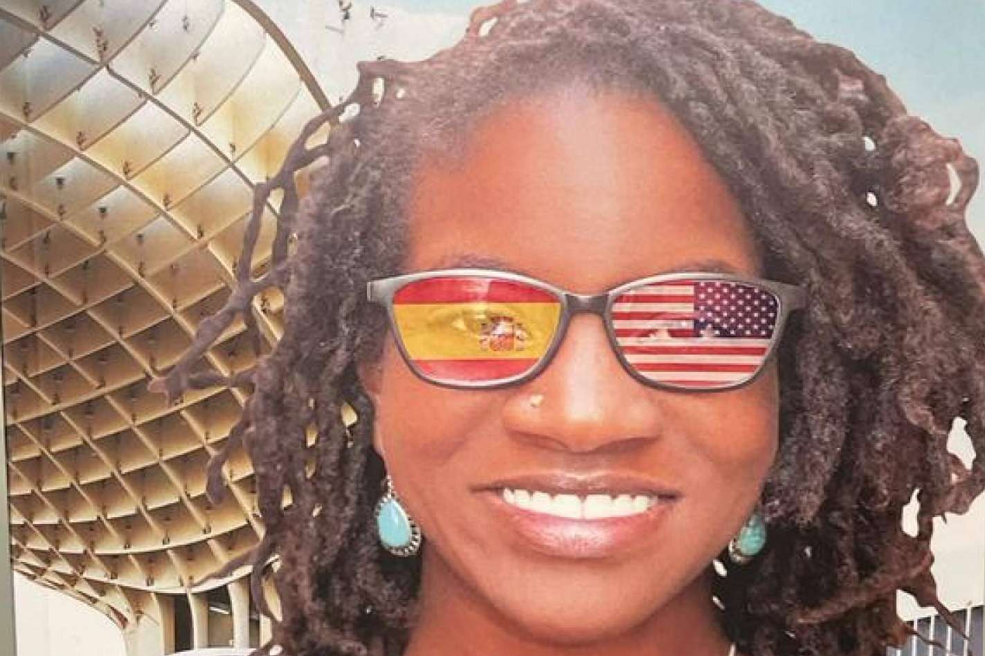 España observada por una mujer afroamericana