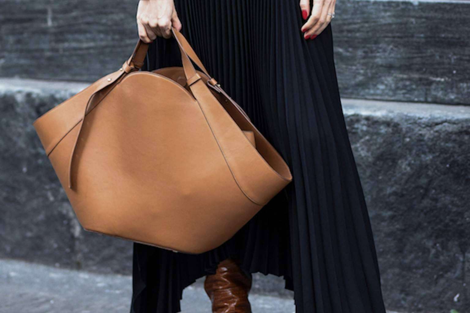 Amplio catálogo de bolsos de lujo italianos de piel lavada de Grecca By Mia
