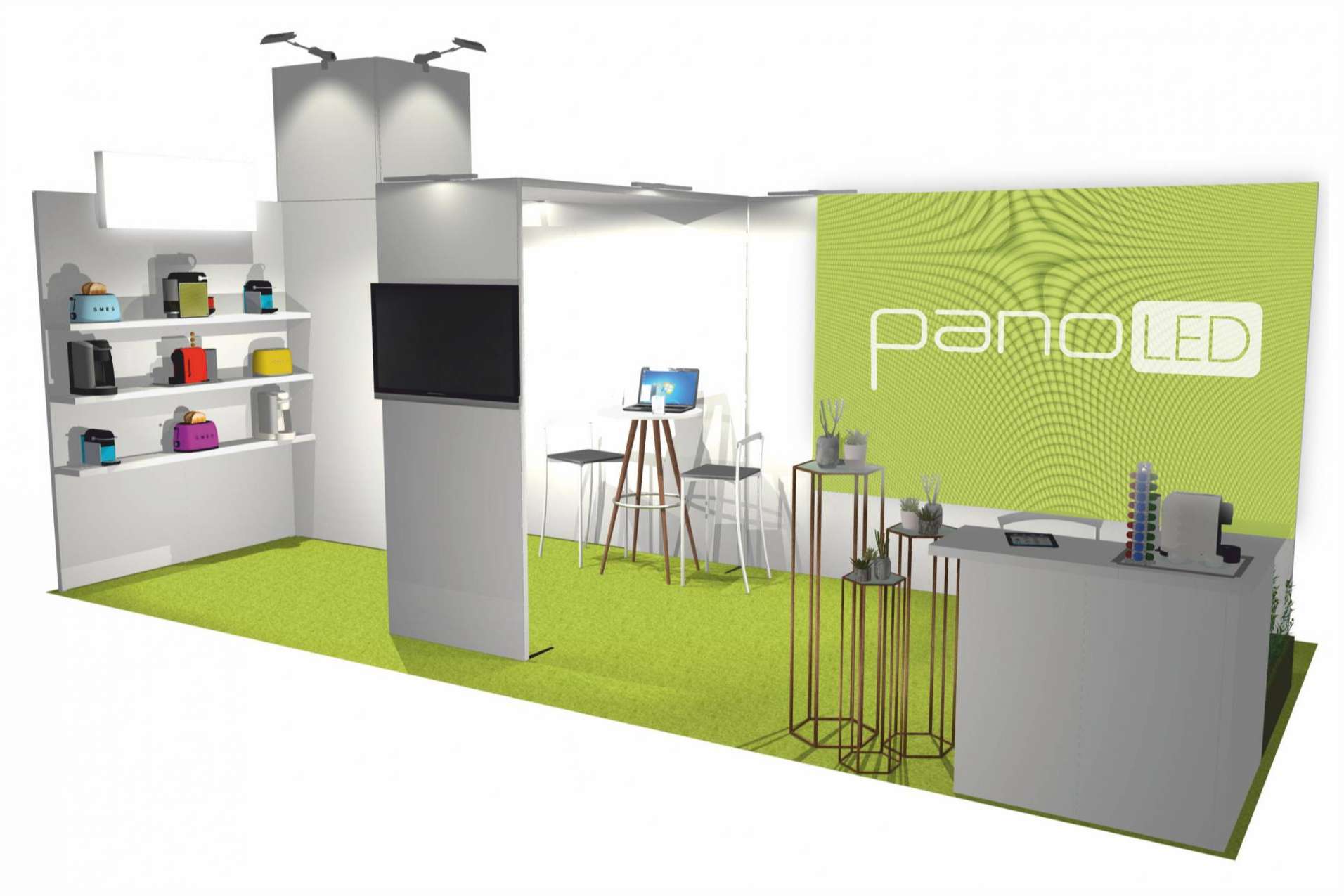 Olika Stands ofrece los paneles LED que permiten crear vídeo wall modulares en el stand