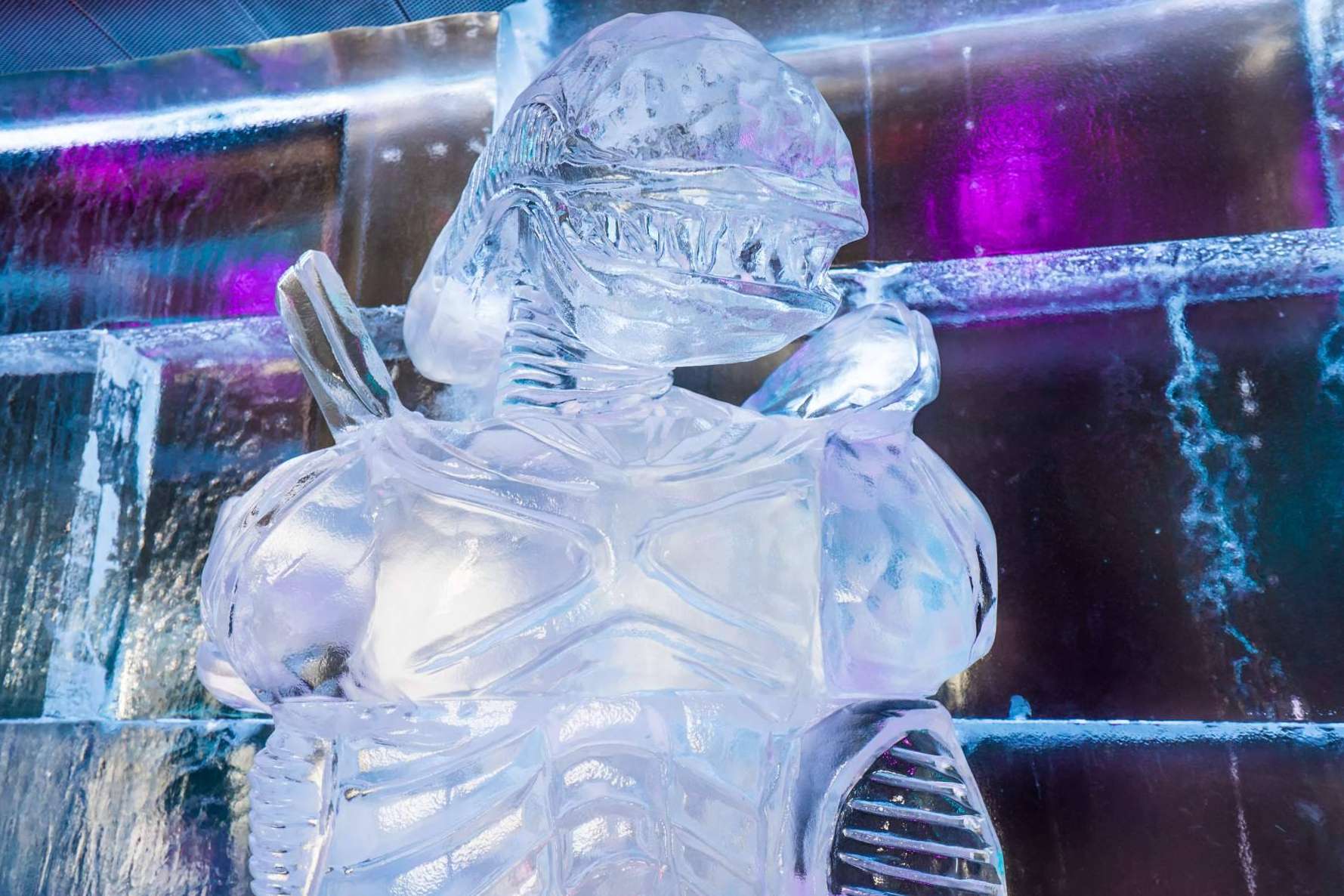 Las esculturas de hielo de Ice Barcelona que rinden homenaje al mundo del cine