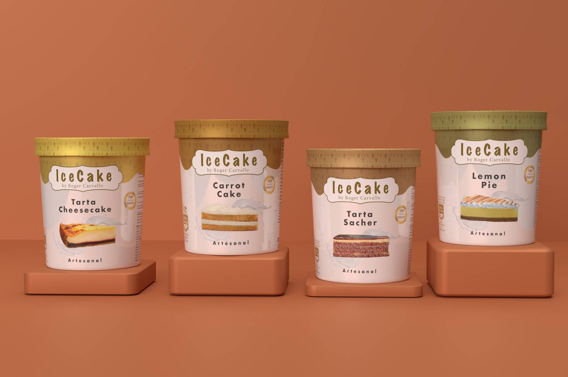 Tartas clásicas convertidas en helados artesanales por IceCake