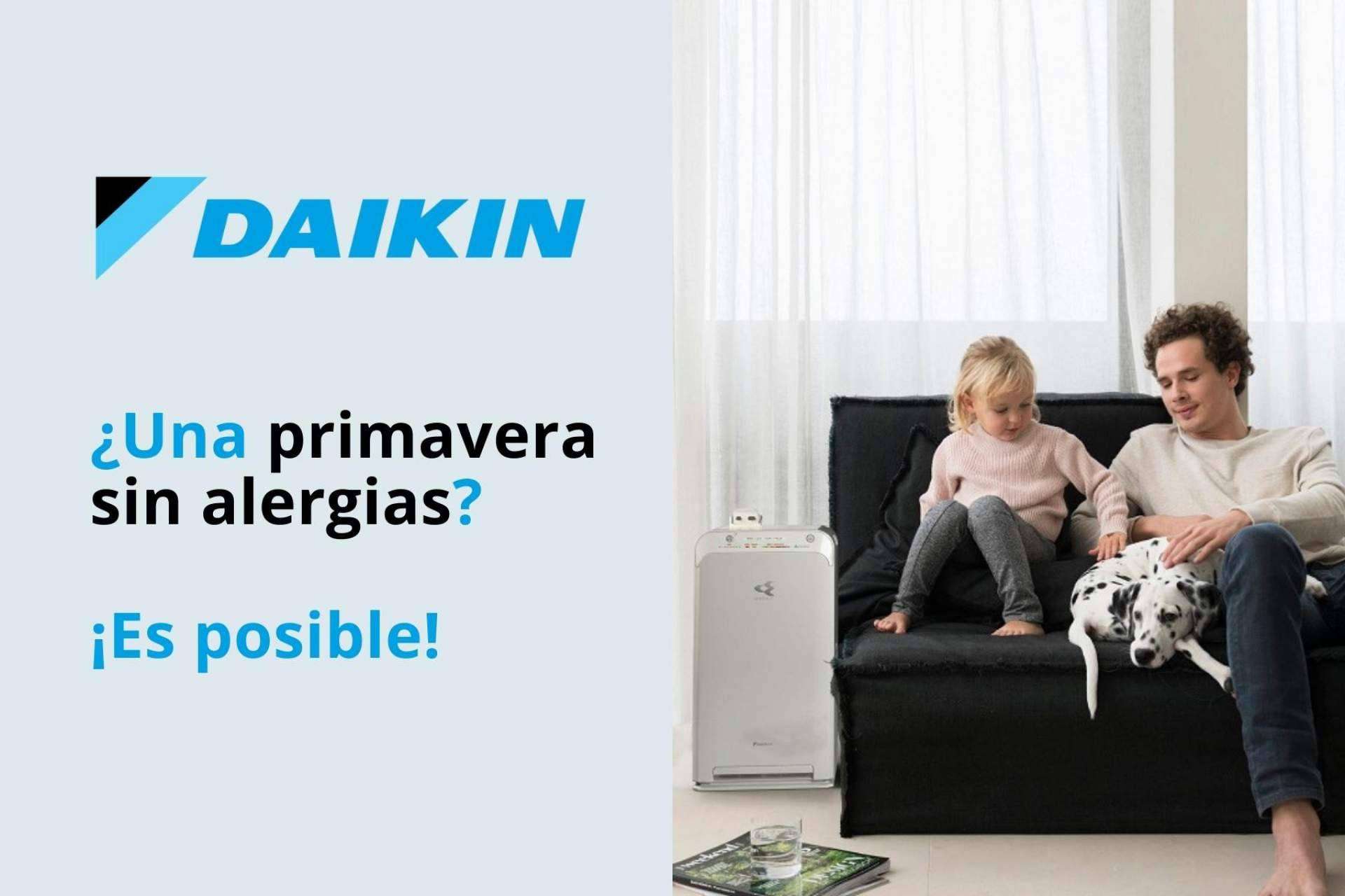 El purificador de aire de la firma Daikin ayuda a combatir las alergias
