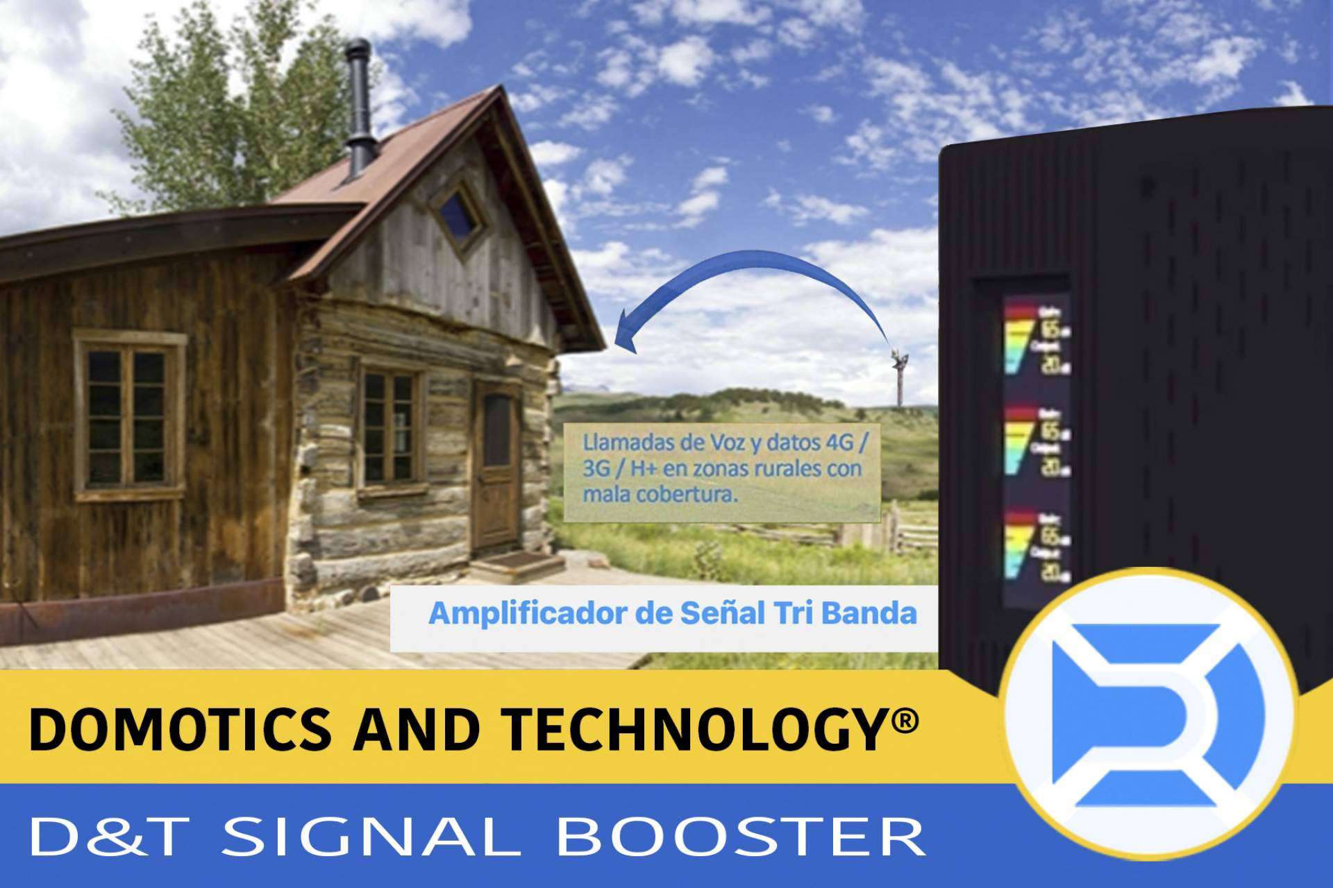 ¿Cuáles son las ventajas de adquirir un amplificador de señal D&T Signal Booster de Domotics and Technology para los hogares y empresas?