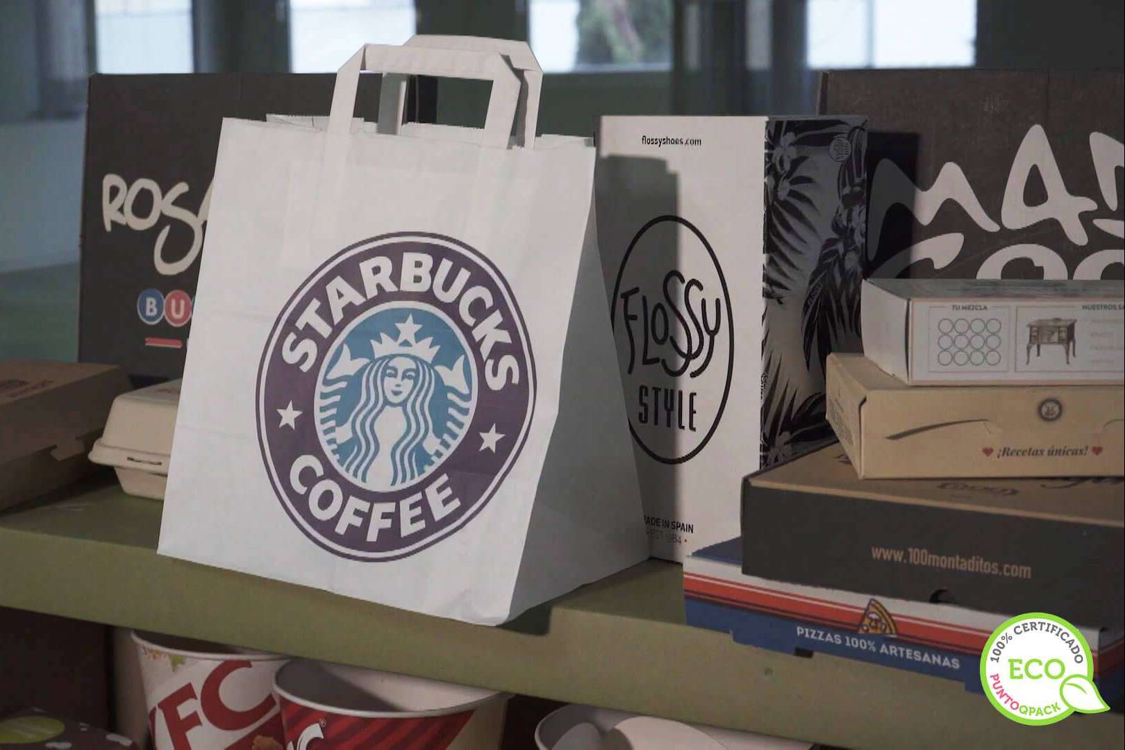 Bolsas de papel personalizadas de la mano de Punto Qpack