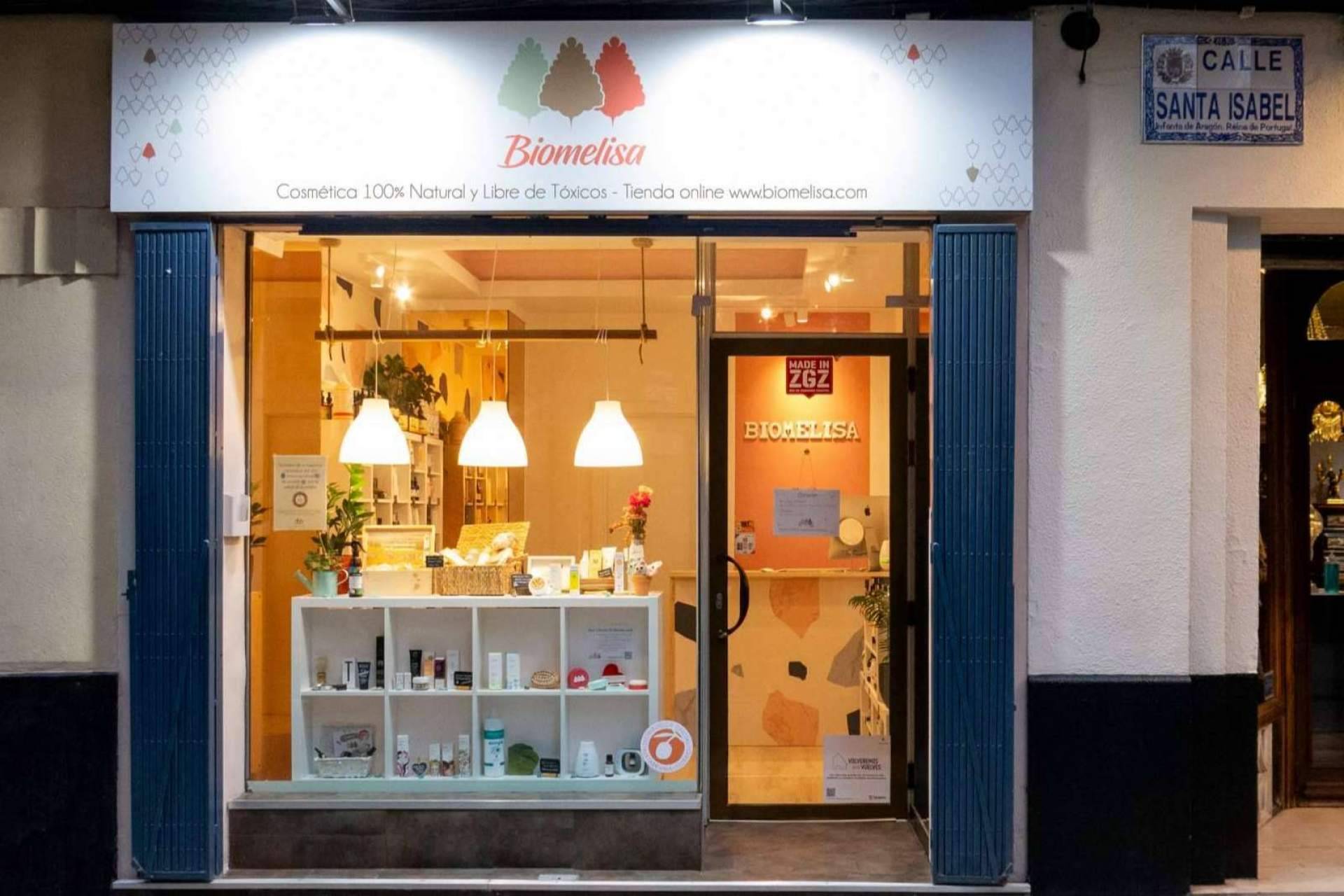 Primera tienda física de Biomelisa en pleno Centro Histórico de Zaragoza