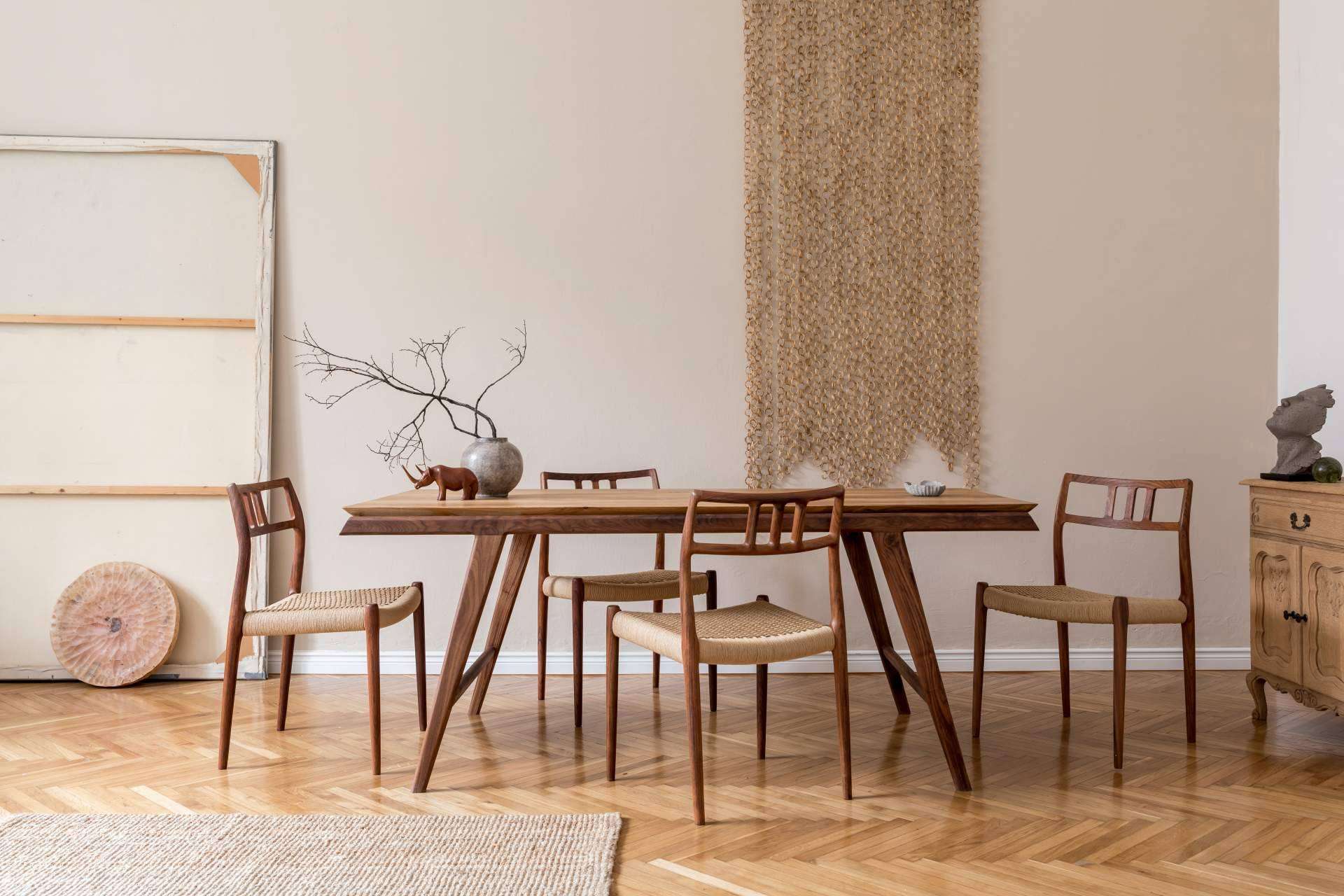Decoración de interiores con muebles de roble, de la mano de Maderas Gámez