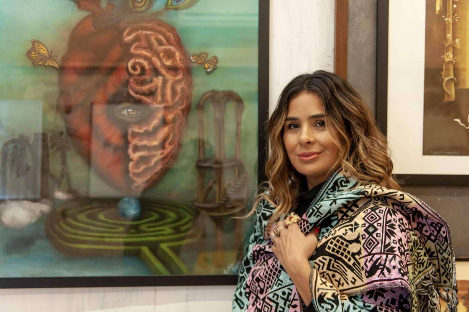La artista invitada a la exposición organizada por el Consejo de Leonora Carrington, Martha Sáenz