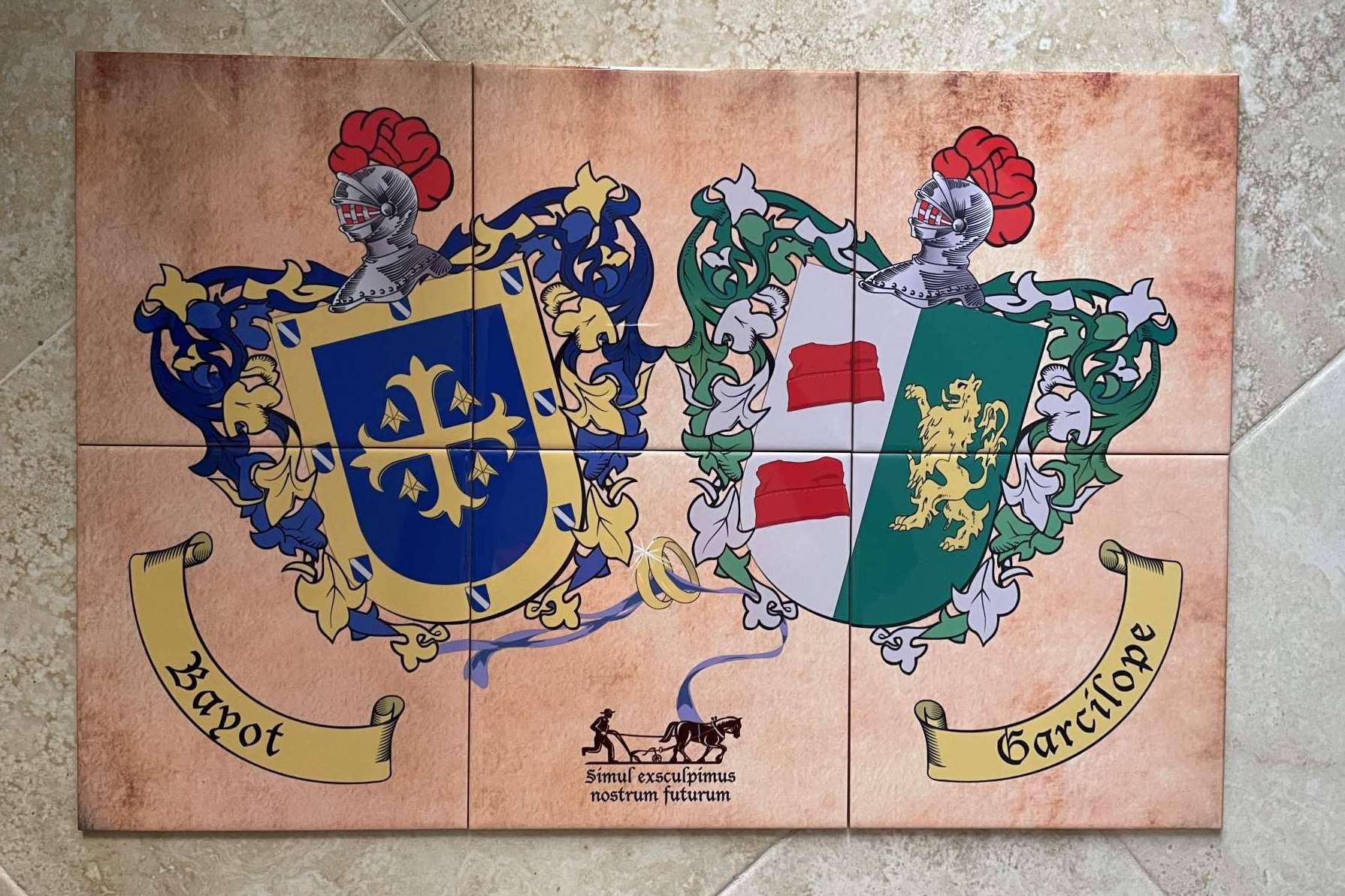Los azulejos con escudos heráldicos de Tienda Heráldica