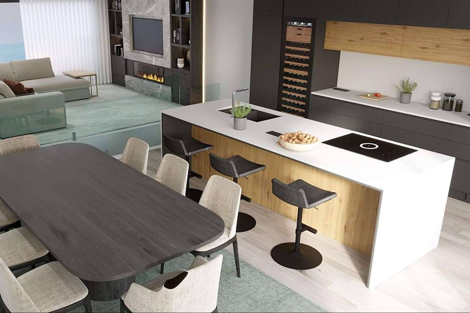 Decoradora, la empresa que ofrece cocinas con isla y decoración de baño entre otros servicios