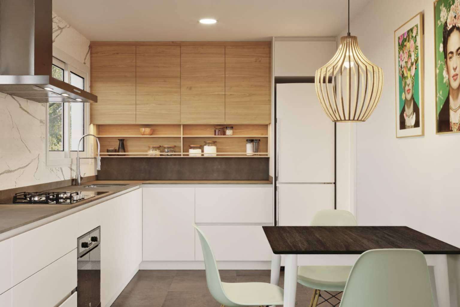 Lautoka Urbana, especialistas en diseño de cocina roble y blanco