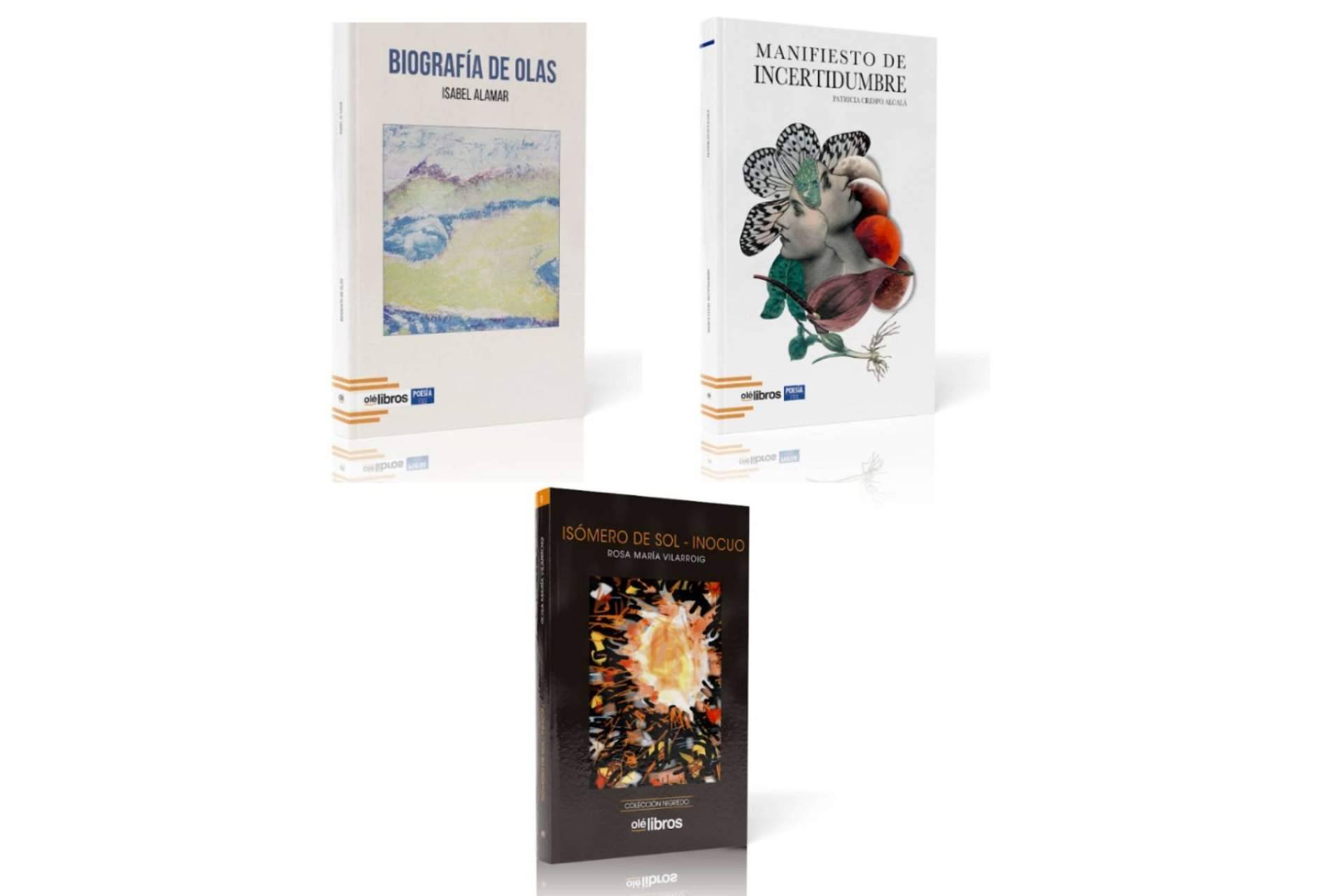 Tres poetas de Olé Libros, finalistas de los Premios de la Crítica Valenciana