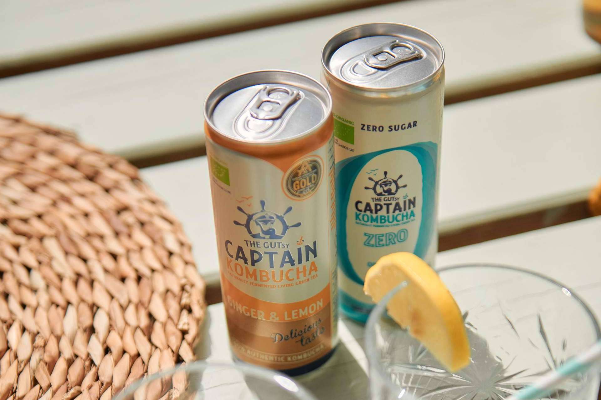 Kombucha en lata, lanzado por GUTsy Captain