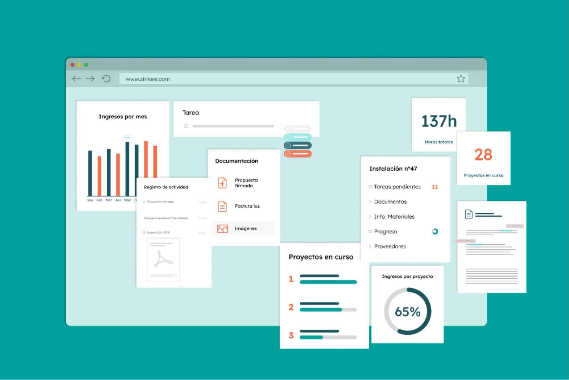 Zinkee es un software de gestión para pequeñas y medianas empresas que facilita la gestión de procesos