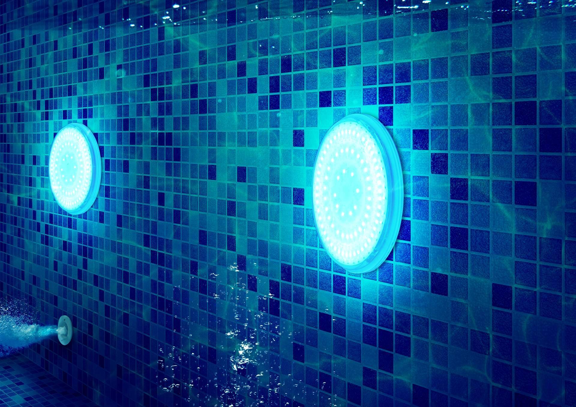 Swimhome dispone de focos led para piscinas en distintos tamaños