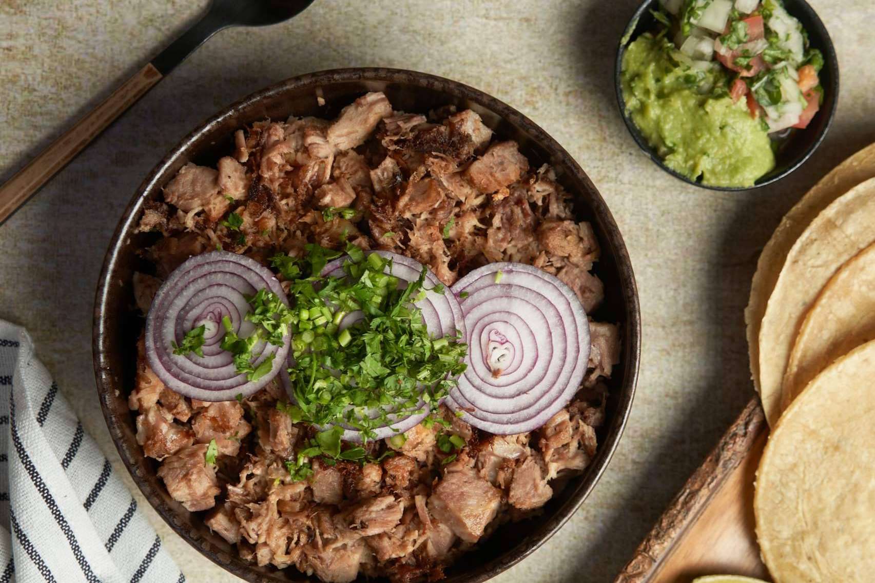 Maíz Maya proprociona una gran variedad de packs de carnes y tortillas de maíz para comer al momento