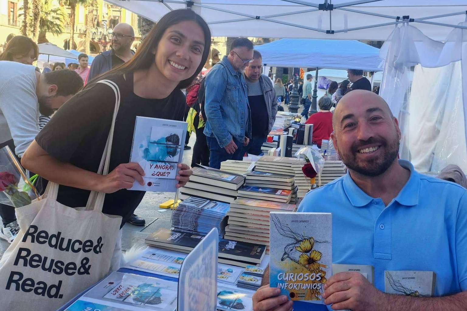 La participación en la Feria de Sant Jordi de Pluma de Sueños