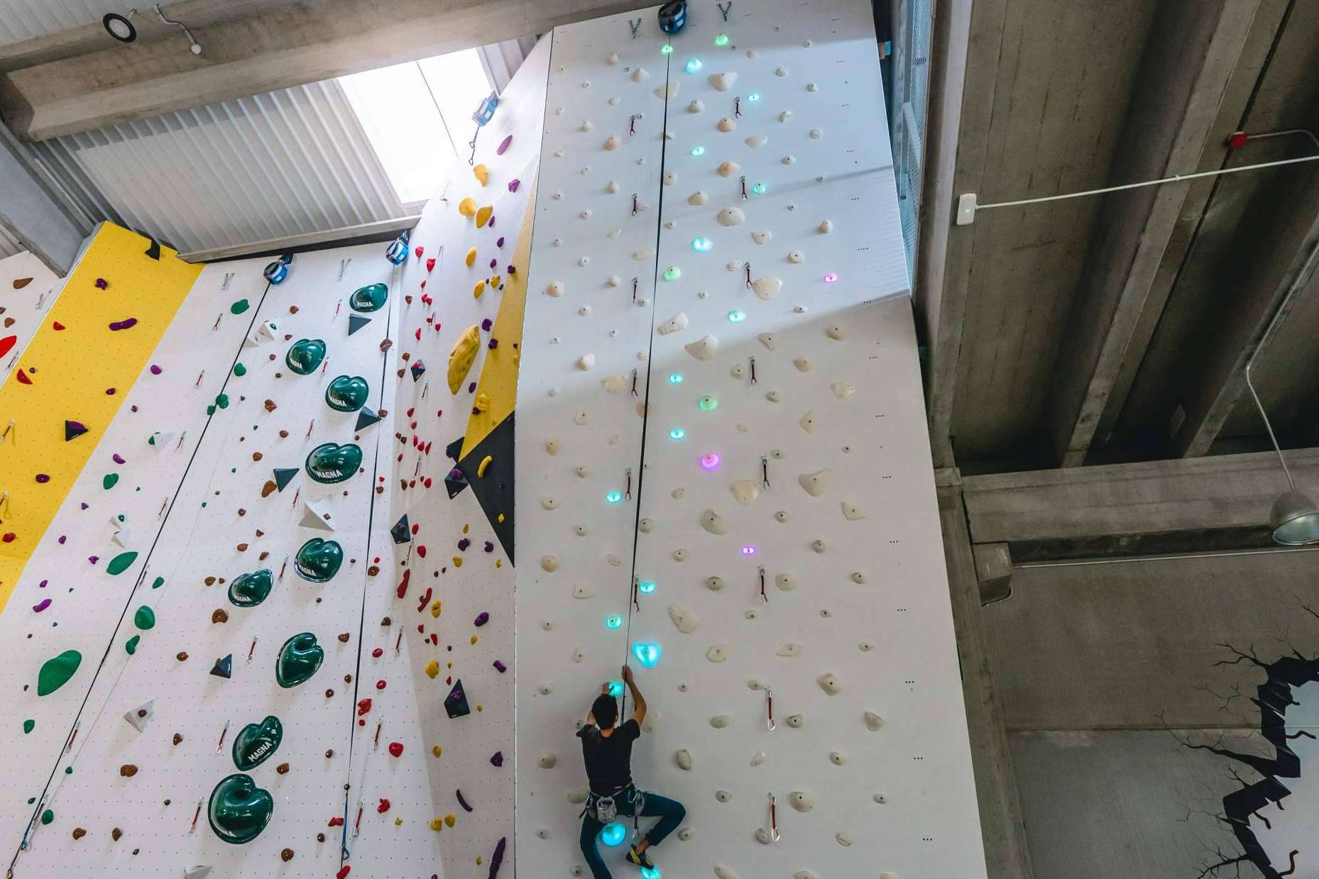 Rocódromos en España con paredes interactivas de la mano de Shiny Wall