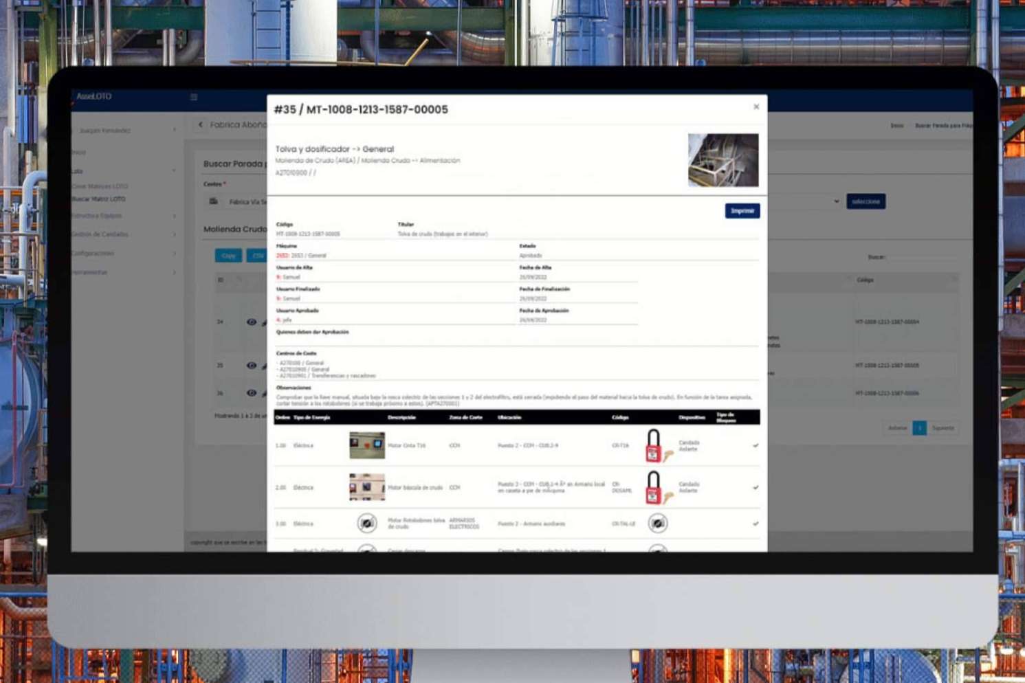 Los Bloqueos de Seguridad Industrial o Lock Out - Tag Out son fundamentales según For Easy Work