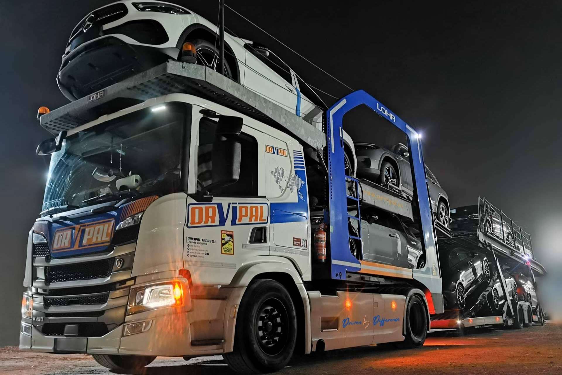 Orvipal cuenta con un servicio de transporte de vehículos con garantía de calidad