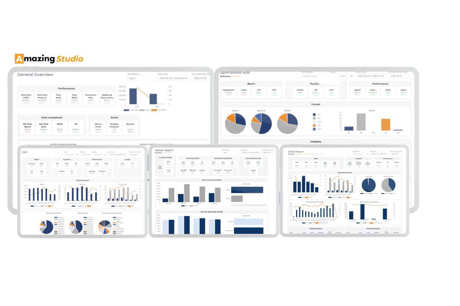 Amazing Studio, la herramienta de reporting que integra los resultados de campañas con los datos principales de retail de la cuenta de Amazon