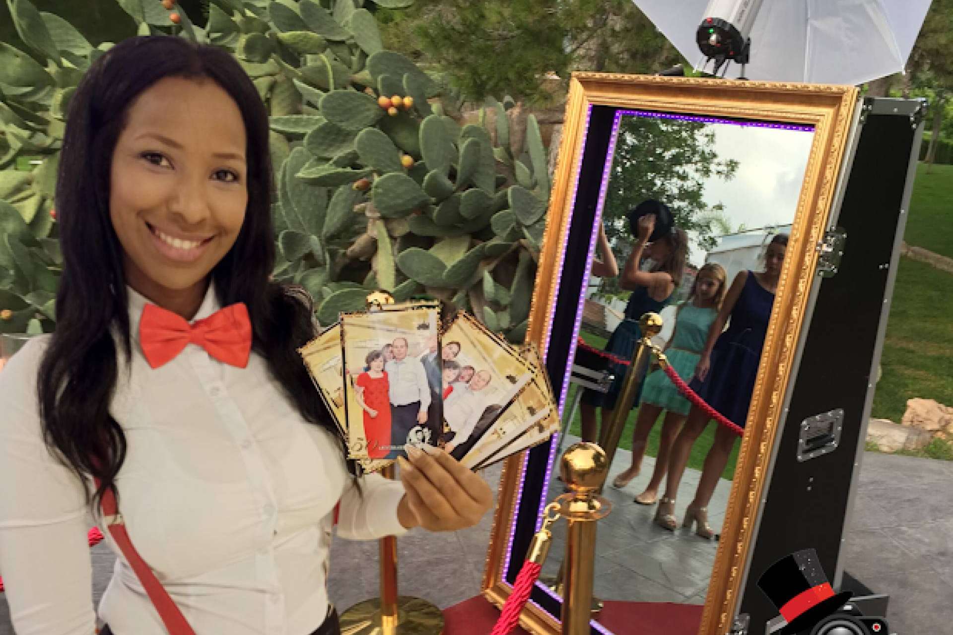El espejo mágico para bodas da un toque elegante a cualquier evento
