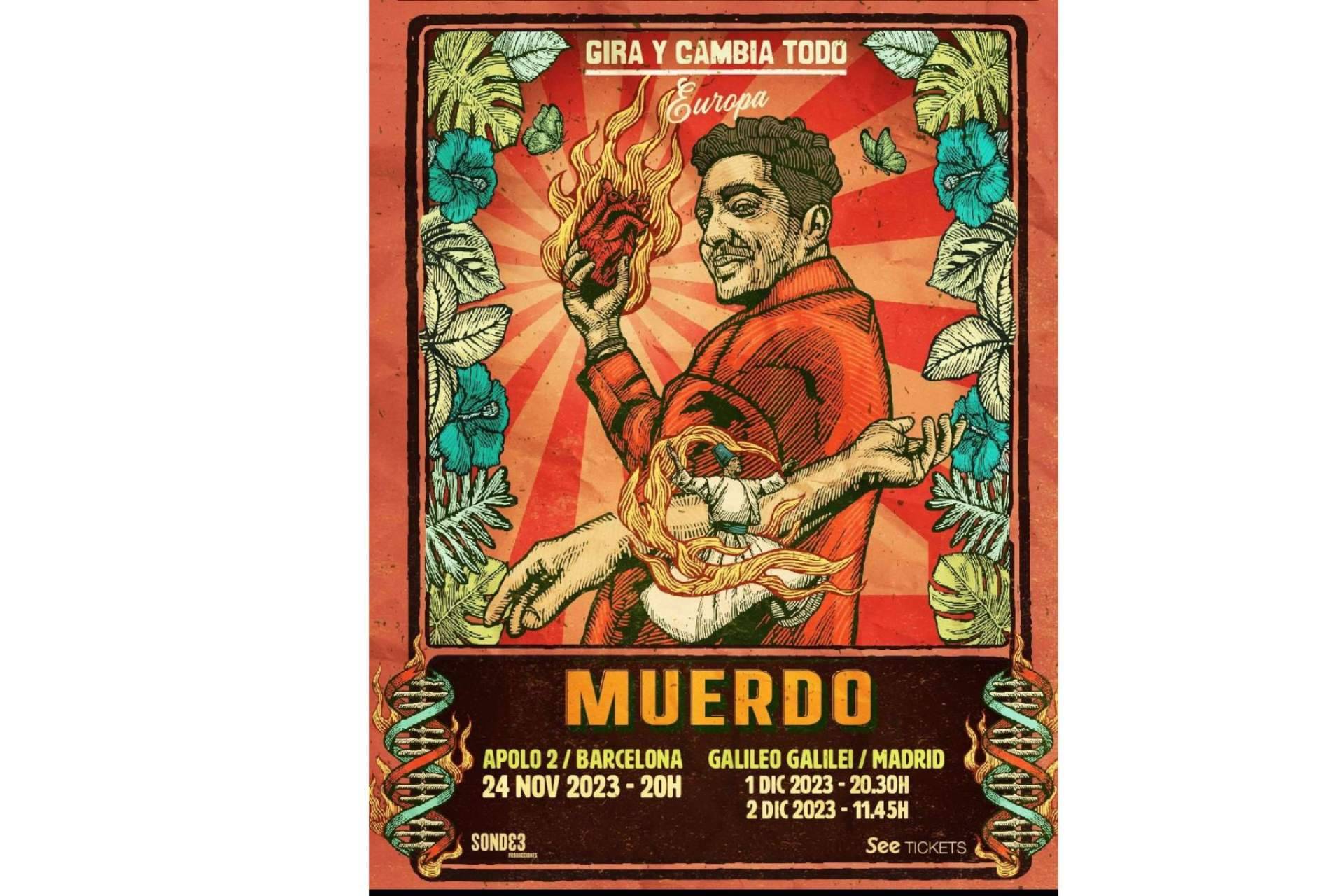 La gira 'Gira y Cambia Todo' de Muerdo terminará en Madrid y Barcelona