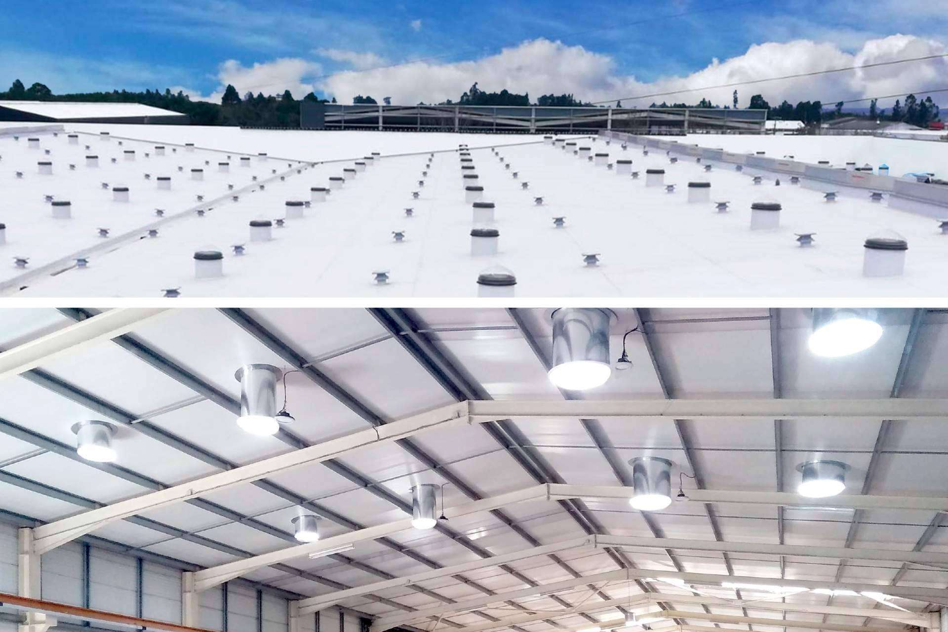 Tubos solares que se pueden encontrar en Claraboyas Matilla