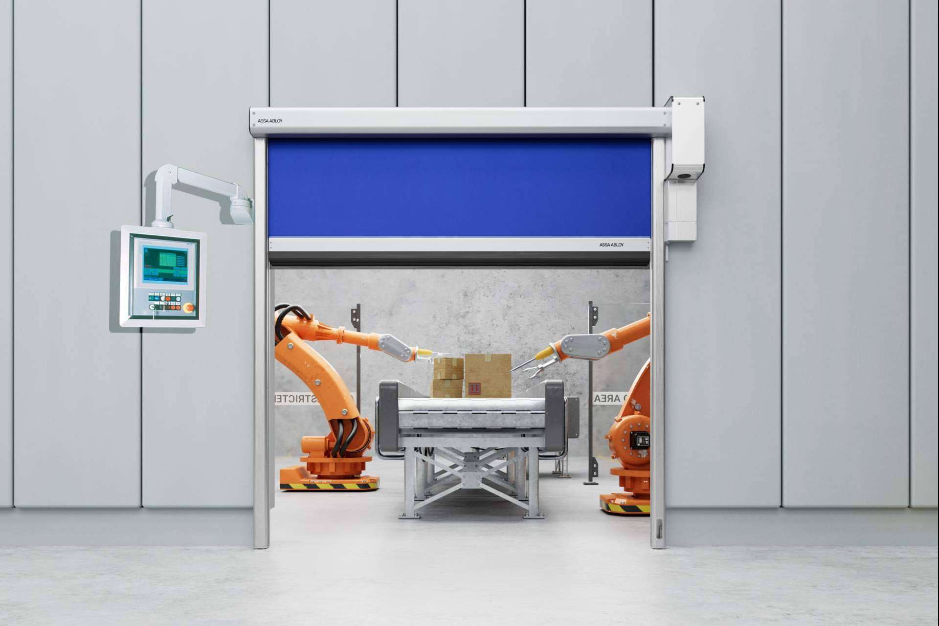 Qué ventajas aportan al flujo de trabajo industrial las puertas rápidas de ASSA ABLOY