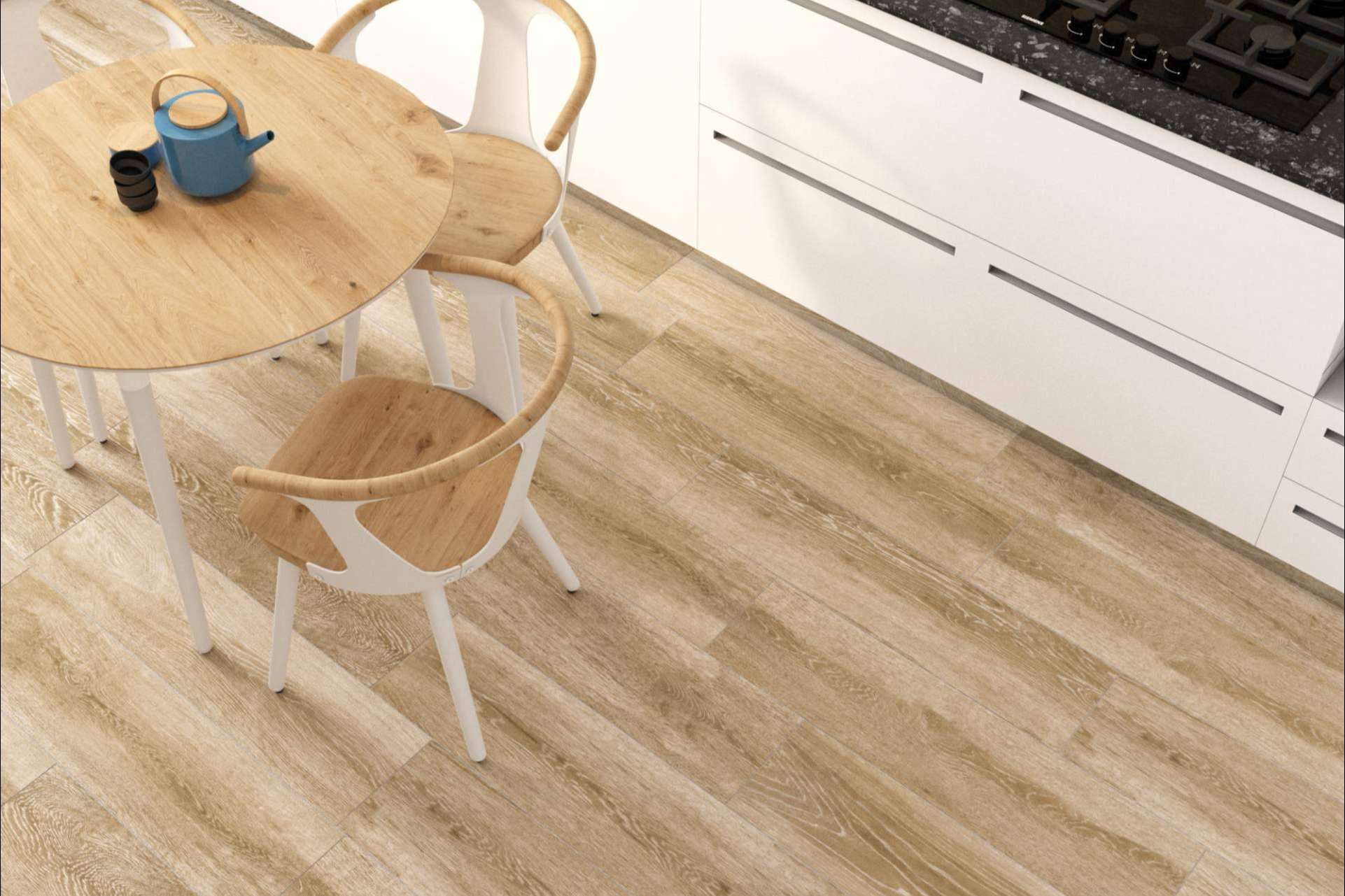 El secreto de los diseñadores; Suelo porcelánico que parece madera (y dura para siempre)