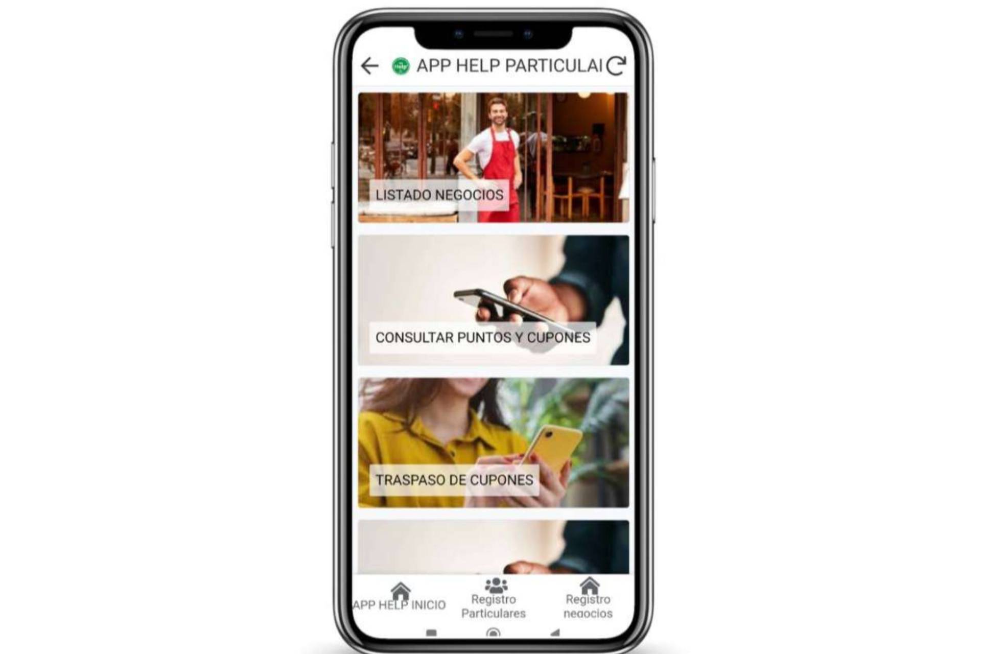 El sistema de APP HELP mejora la visibilidad de los comercios locales mediante descuentos