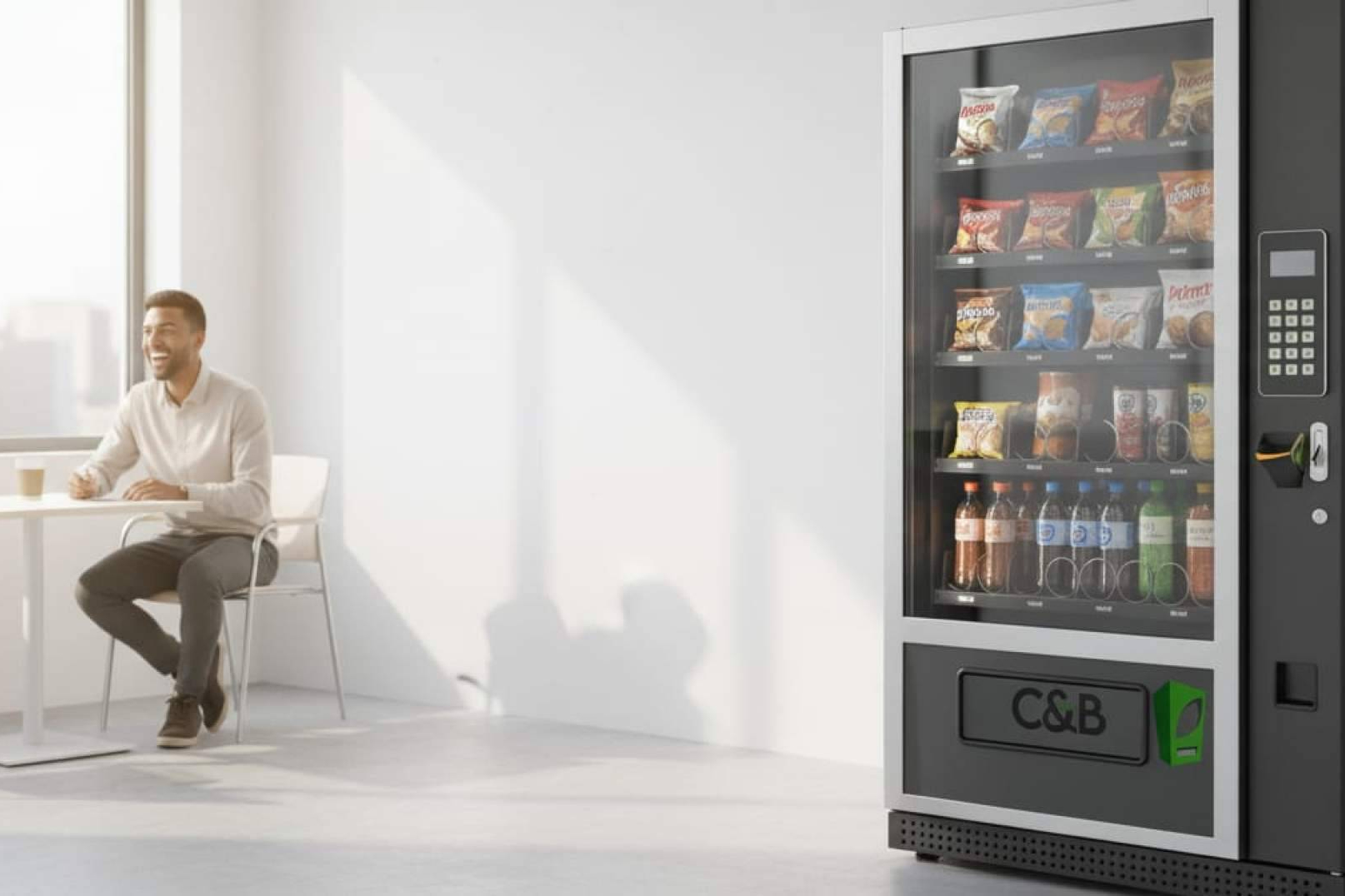 Oficinas en Madrid apuestan por el vending personalizado con la propuesta de C&B Señor