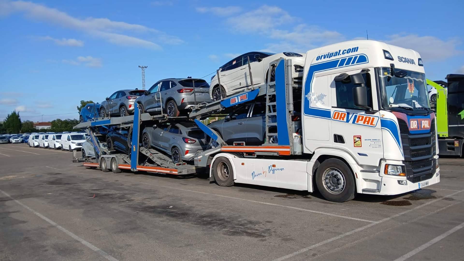 Orvipal se afianza en el transporte nacional e internacional de vehículos con tecnología y logística a medida