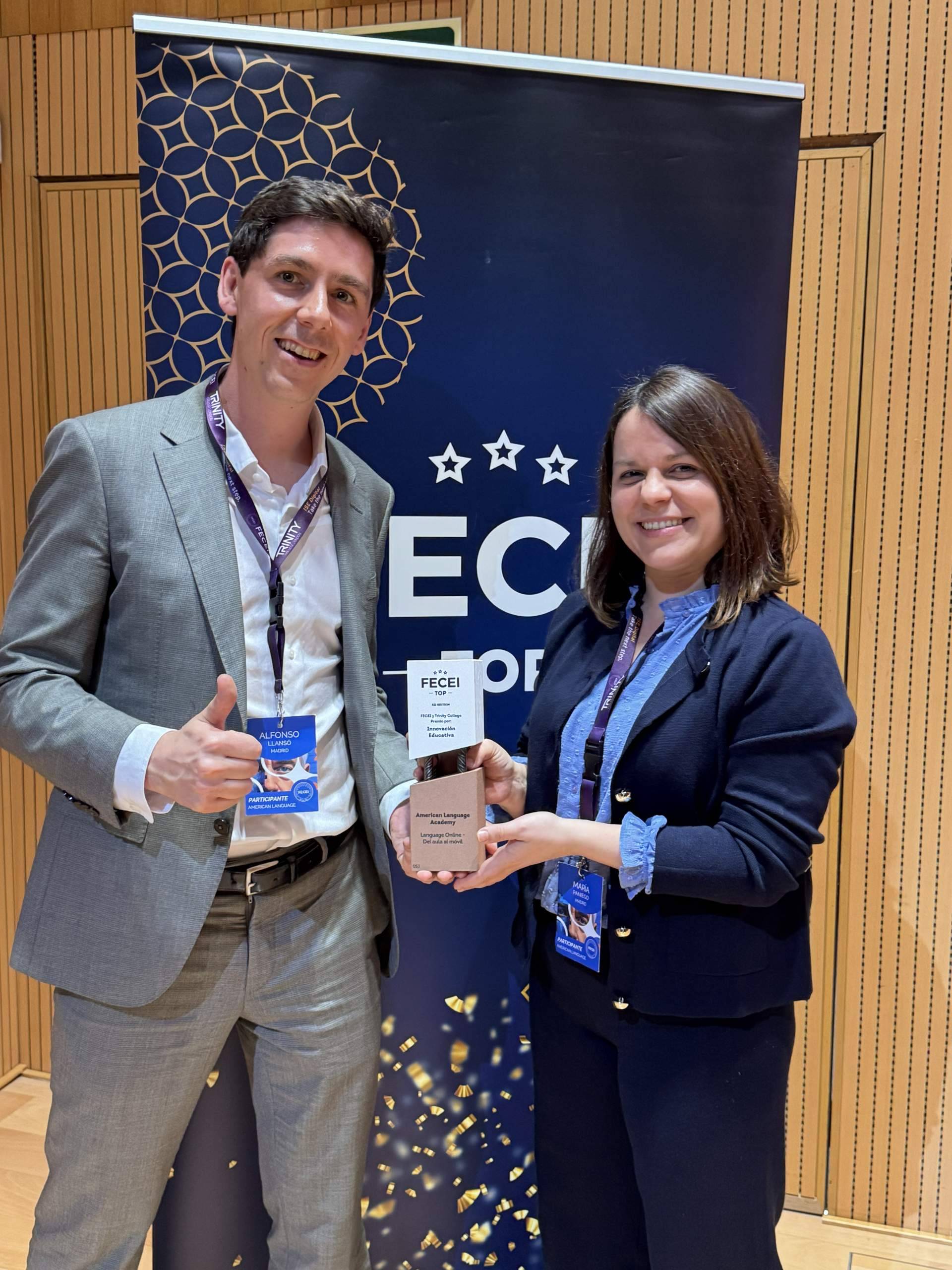 American Language Academy recibe el Premio a la Innovación Educativa de Trinity College London y FECEI